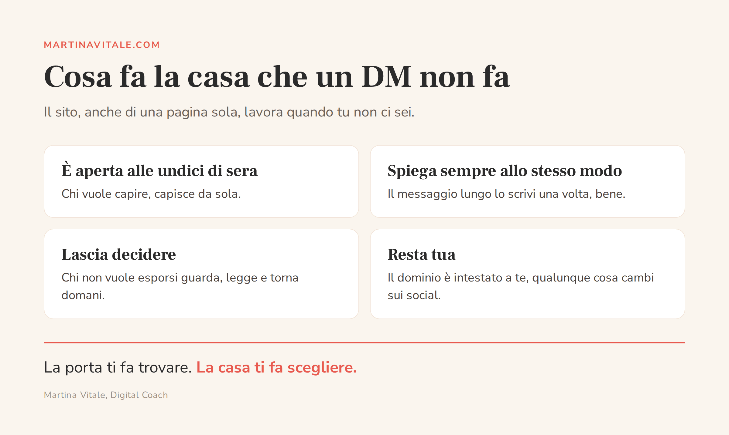 Quattro cose che fa un sito e che un messaggio diretto su Instagram non fa